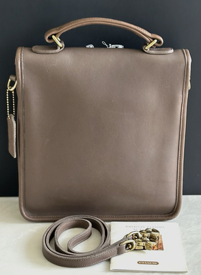 COACH VINTAGE TAUPE STATION BAG 5130 USA EUC | eBay