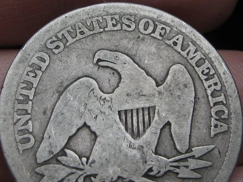 1855 O Seated Liberty Half Dollar- Arrows, New Orleans, About Good Details