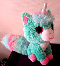 Kuscheltier Schmusetier Stofftier Süßes Einhorn in bunten Farben 29,5 cm, neu