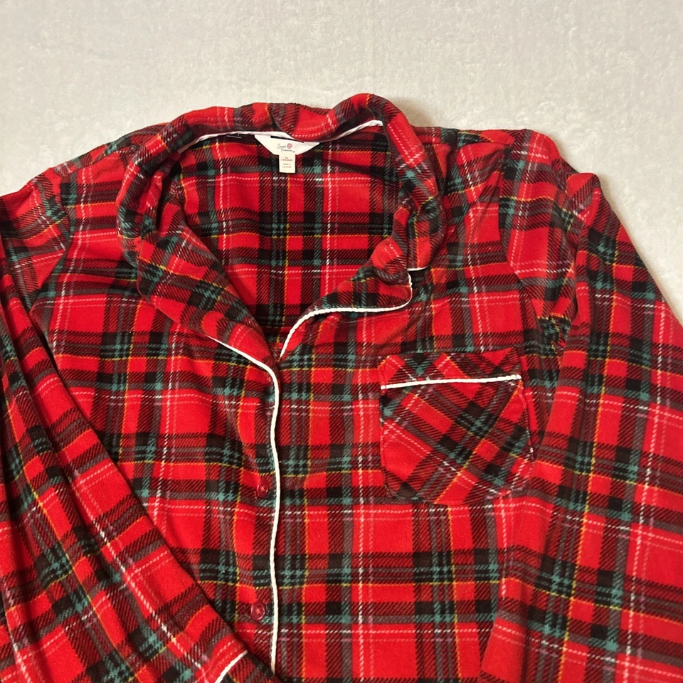 Juego de pijama de Navidad a cuadros Secret Treasures Plus 2XL (18w/20w) para mujer ver descripción Foto 2 de 4