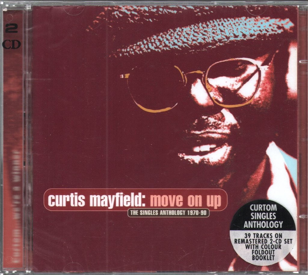 Curtis Mayfield Move On Up (The Singles Anthology 1970-90) double CD UK Sequel