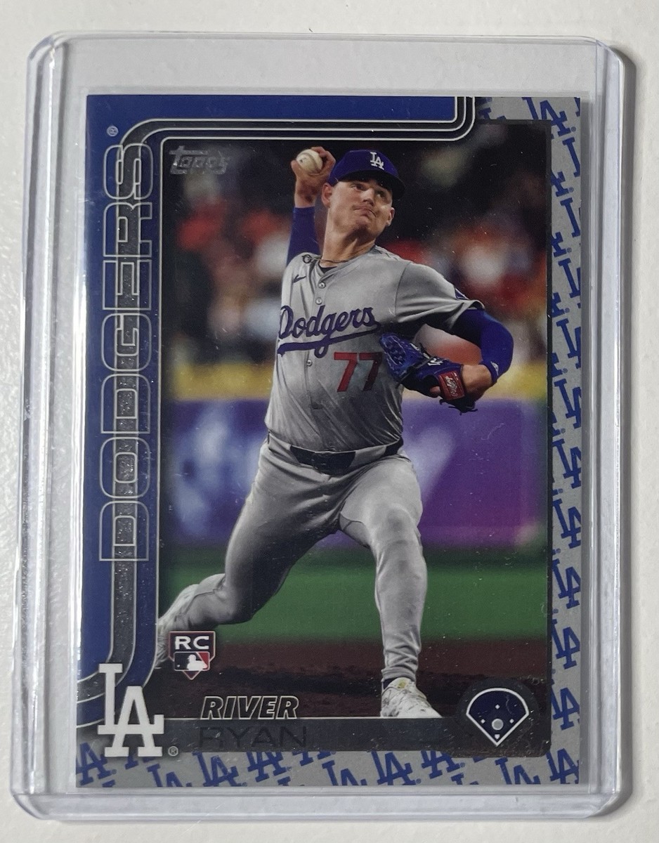 2025 Topps Baseball River Ryan Team Border Rookie Card RC LA 