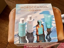 NEW Moroccanoil Hydration Travel Kit W/ Bag- Free Gift Moroccan Oil Shampoo Con
