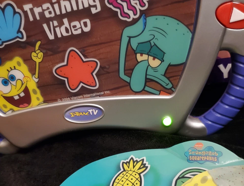 Rare Fisher Price Interact TV DVD  Learning Video Gaming System +Sponge Bob Game - Image 4 of 4