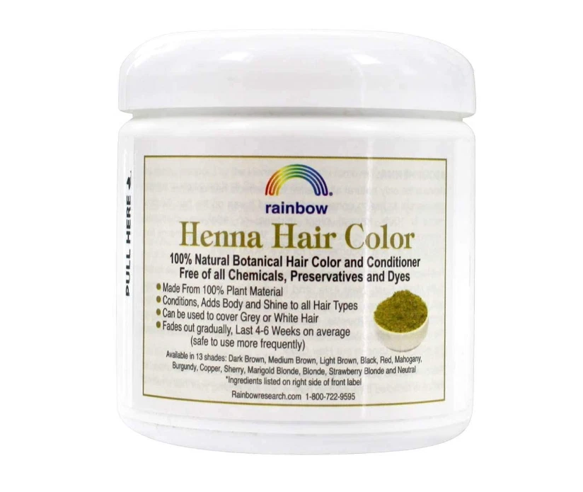 Henna, color de cabello y acondicionador, negro, 4 oz (113 g) Foto 2 de 2