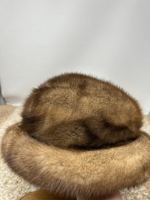 Vintage Russian Brown Mink Fur Ushanka Cossack Style Hat  display picture 3