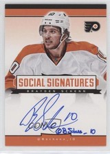 2013-14 Panini Playbook Social Signatures Brayden Schenn #SS-BS Auto y7r