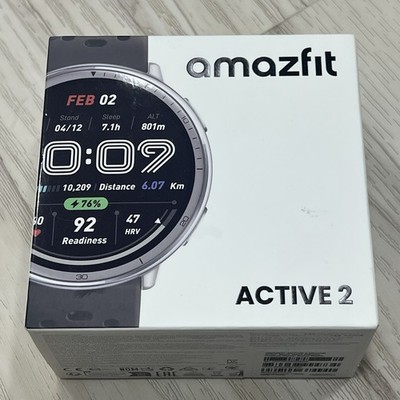 Amazfit Active 2 44mm AMOLED 512 MB Fitness AI Sport Smart Watch Zepp OS (Black)