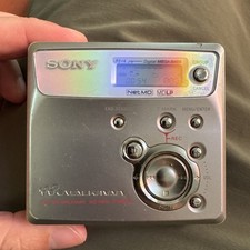 Sony Walkman MZ-N505 MiniDisc Recorder Silver NetMD Digital Mega Bass MDLP