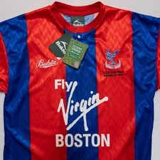 Crystal Palace 1991 ZDS Cup Final Retro Soccer Jersey Score Draw Size Large NWT
