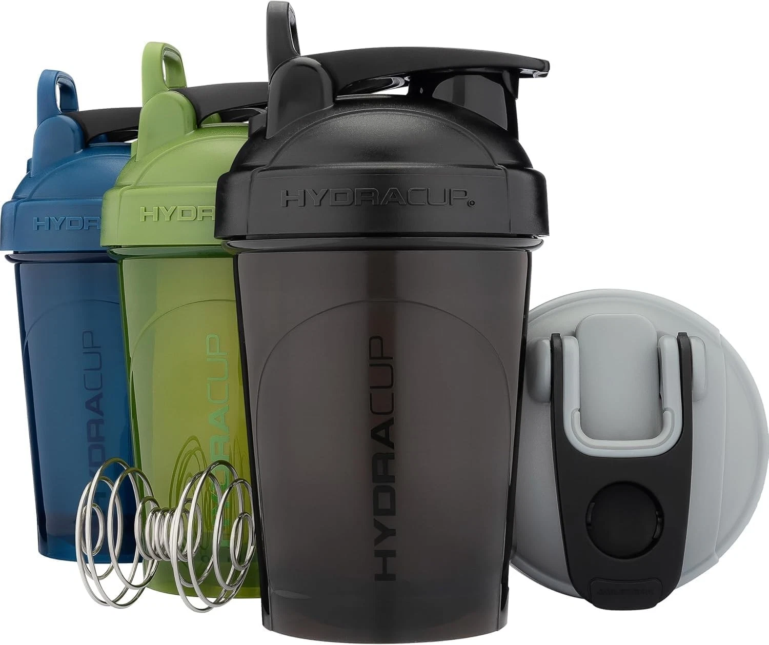 Shaker Bottles with Whisk Ball | Leak-Proof Protein Mixer | BPA-Free (4 Pack)