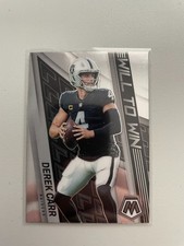2022 Panini Mosaic Football - Derek Carr- Raiders - Will to Win