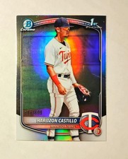 Haritzon Castillo 2025 1st Bowman Chrome REFRACTOR 414/499 Twins Prospect Raw O6