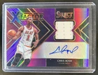 2019-20 Select Chris Bosh X Factor Signatures Jersey Purple Auto Autograph #/99