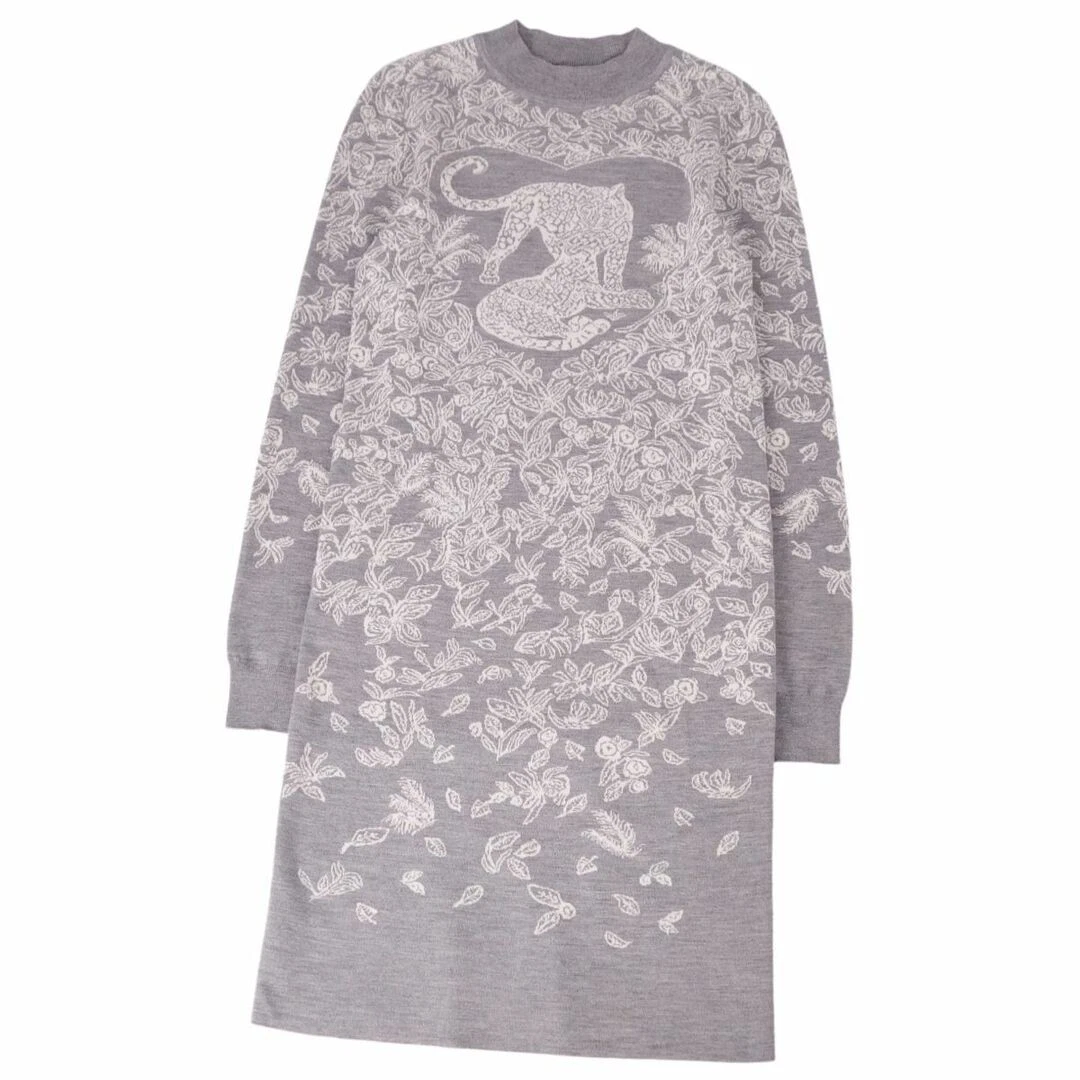 HERMÈS Abito Hermes 19AW JUNGLE LOVE top cashmere donna 34 (equivalente usato0