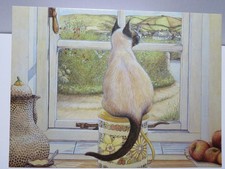 ATHENA POSTCARD - WAITING  - ZOE'S CATS  - NO 9326