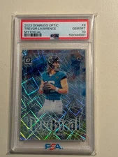 2023 Donruss Optic Trevor Lawrence #8 Mythical PSA 10 Case Hit