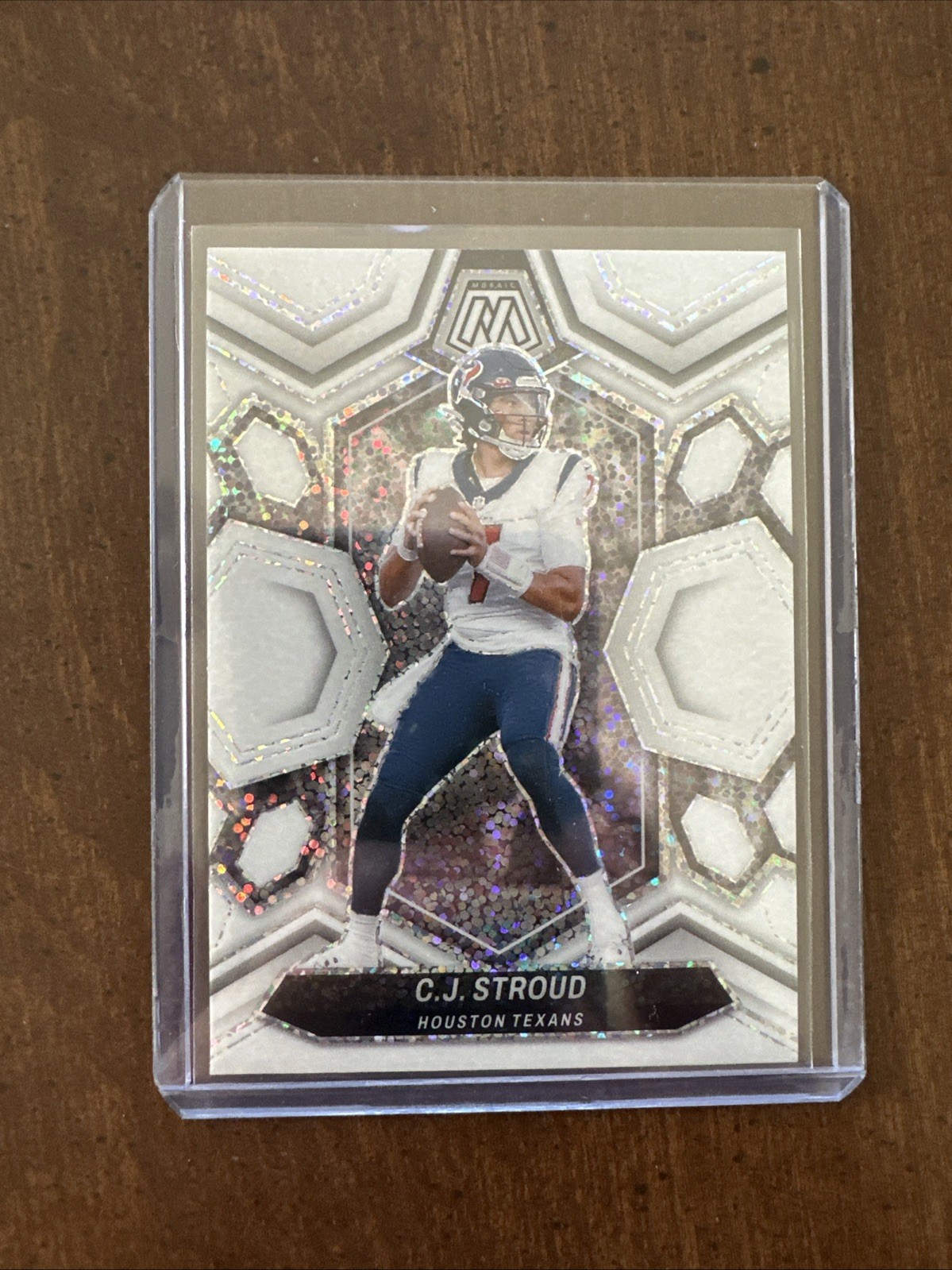 2024 Panini Mosaic C.J. Stroud #85 White Sparkle Prizm