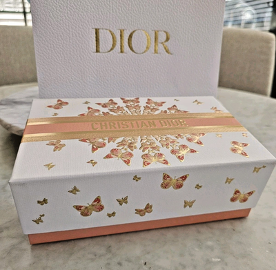 DIOR Couture Small Gift Box + Dior Tissue + Note Card Butterflies