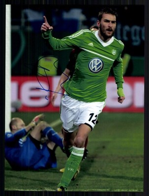 Bas Dost VFL Wolfsburg Large Photo Original Signed + G 47102