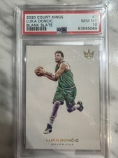2020 Panini Court Kings Luka Doncic #7 Blank Slate SSP PSA 10 Gem Mint