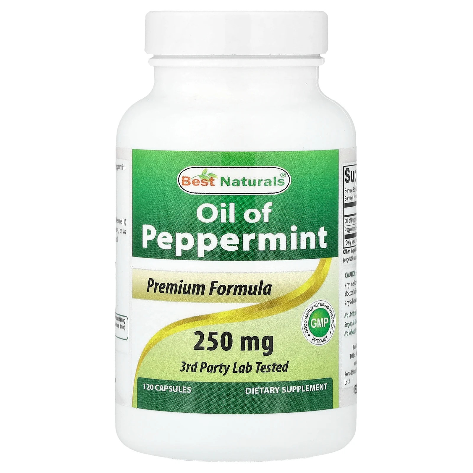 Of Peppermint, 250 Mg, 120 Capsules