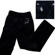 Kenny Rogers Lady Karman Pants Womens 11/12 Black Velveteen Western 70s Vintage