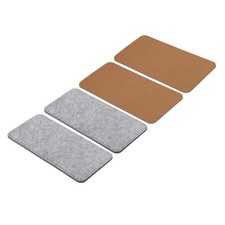 9.8'' 5'' Felt Bag Base Shaper, 4pcs Bag Bottom Organizer, Gray, Brown