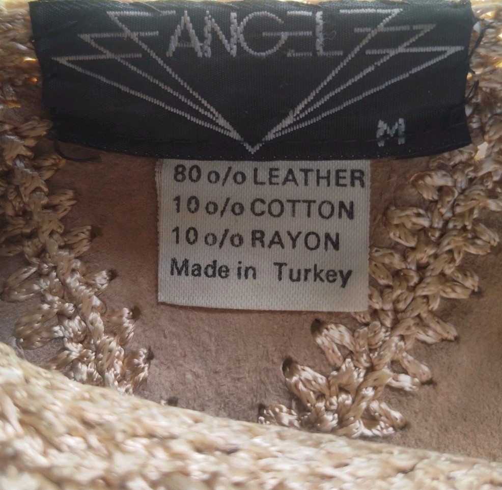 Women's Angel Leather Patchwork  Pullover Sweater… - image 5