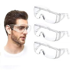 Safety Goggles Glasses Eye Protection Anti Fog Clear Vent Unisex Lab Work