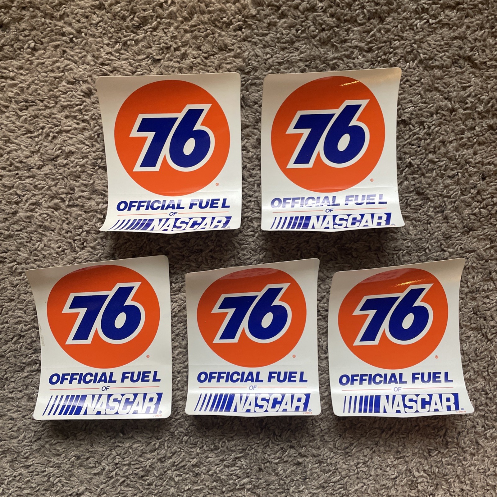 Vtg Lot Of 5 Union 76 Official Fuel NASCAR NOS Racing Decal Stickers 5 ...