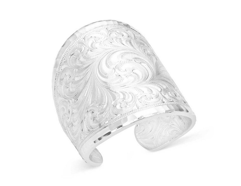 Montana Silversmiths Ring Womens Out West Engraved Open RG155NF CLEARANCE