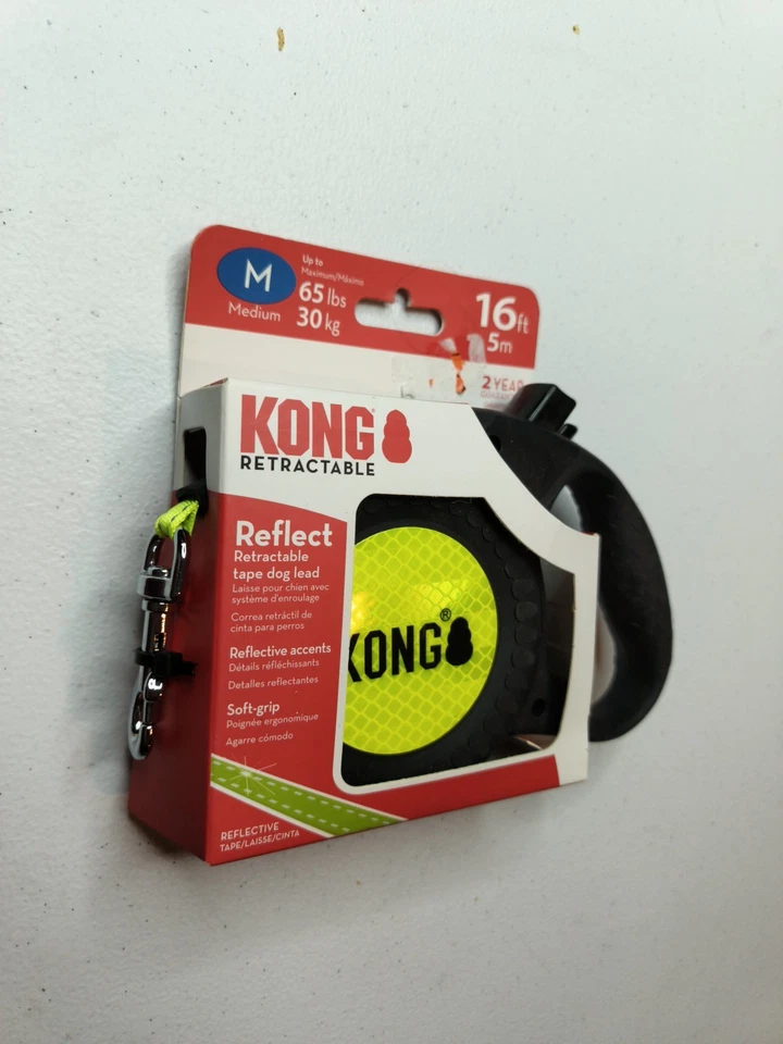 Kong Medium Reflect Retractable Tape Dog Lead ~ 16Ft ~ MAX 65lb ~ FAST SHIPPING - Image 3 of 4