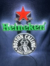 NEW HEINEKEN BEER BOSTON CALLING MUSIC FESTIVAL LIGHT UP LED SIGN 19.5” X 23.5”