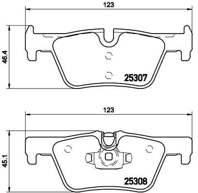 2X Brembo Bremsbelagsatz, Scheibenbremse P 06 071 FüR Bmw-image