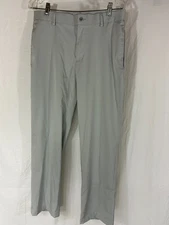 Slazenger Golf Pants Mens Size 30 x 30 Gray Performance Flex Flat Front