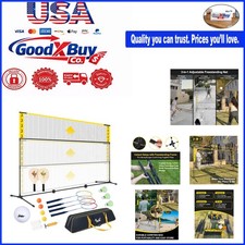 3-in-1 Portable Badminton Volleyball Pickleball Net Set 10ft Adjustable Heigh...