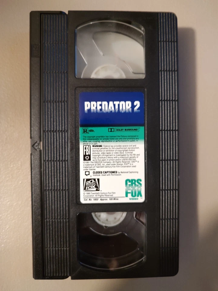 Predator 2 (VHS, 1990) - Image 3 of 3