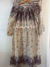 B8 Vintage Kay Windsor Butterfly Floral Sheer  Dress Size M/L - See Description