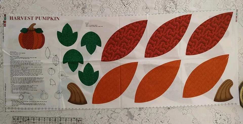 Panel de costura de tela de calabaza Harvest corte y costura de algodón VIP Cranston de colección Foto 2 de 3