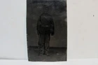 CIVIL WAR SOLDIER TIN TYPE FULL UNIFORM MUSKET