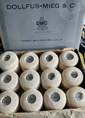 DMC No 30 250 yd 299 met Crochet Thread Superba White Blanc Neige NIB - 12 count