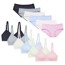 6 Pack Wireless Padded Bras for Teens Girls Starter Bras Youth Underwear