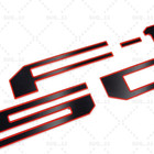 2021-2024 Tailgate Insert Letter For F-150 Accessories Emblem Black Red Outline