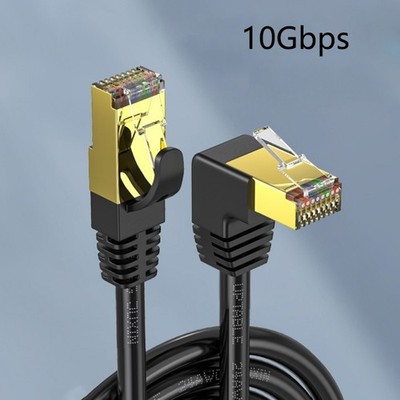 10-Gigabit Ethernet Cable Cat8 Internet LAN Wire 600MHz Compatibility with Cat7