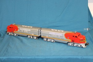 Lionel 2343 Santa Fe F3 A-A Units (Large Red GM Decal)  EXC-      #8
