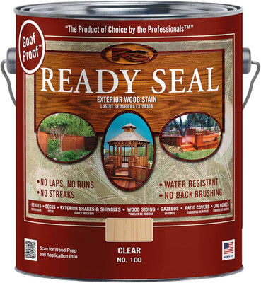 100 Penetrating Wood Stain/Sealer Goof Proof Semi-Transparent Clear Oil-Based 1
