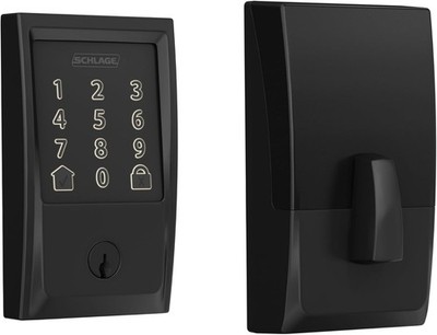 Schlage Encode Smart WiFi Deadbolt Matte Black BE489WB