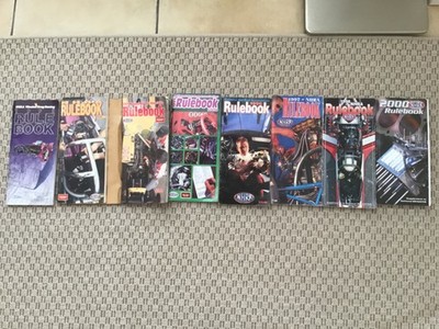 NHRA Regelbücher 1992 1993 1994 1995 1996 1997 1998 2000