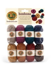 Lion Brand Yarn Mini Skeins Sampler Pack 8 Colorful Acrylic Yarn Bonbons